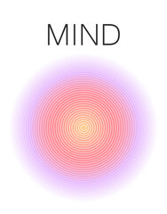 Mind Body Soul Aura Poster Piece Wall Art. Aura Energy Spiritual Gradient of Prints, Aesthetic Room Decor Wall Art