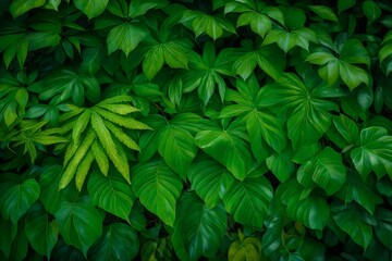 green leaves of plants