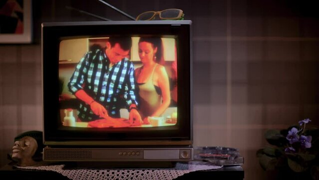 Various TV channels changing on TV