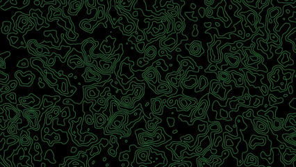 modern gem green crystal topographic contours lines of mountains. topography map art pro photo