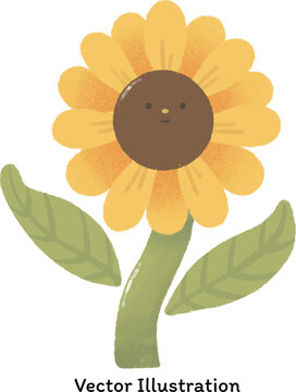 Cartoon Sunflower