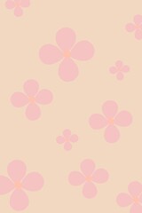 BG pattern flowers pink cute