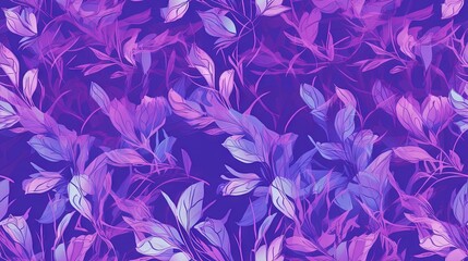  a bunch of purple leaves on a purple and pink background with a purple background and a purple background with a purple background and purple leaves.  generative ai
