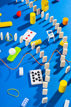Children board games and toys