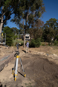 Landscape Architect overseeing work at site