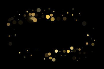 Gold glitter confetti, great design for any purpose. Party decor.