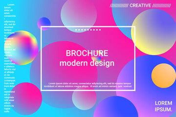 Abstract geometric texture. 3d ball shape gradients for decoration design.