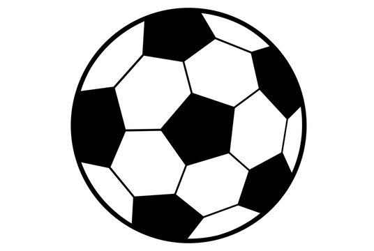 Soccer ball football clip art cartoon black and white sports kick art