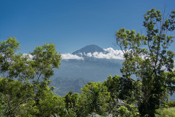 Fototapeta na wymiar Beautiful view of volcano Agung. Bali, Indonesia. Travel concept