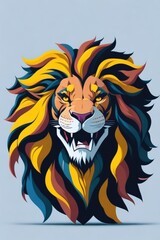 Obraz premium lion head mascot
