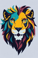 Obraz premium lion head mascot