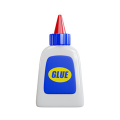 School glue bottle, 3d illustration