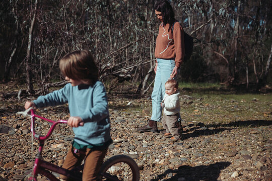 Family walking