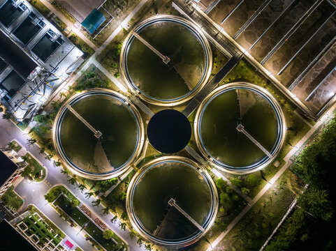 Modern wastewater treatment plant of chemical factory