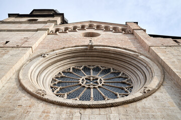 Fototapeta na wymiar Trento Cathedral in Trento, Italy. Bottom view