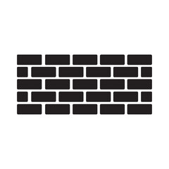 brick wall icon logo vector design template