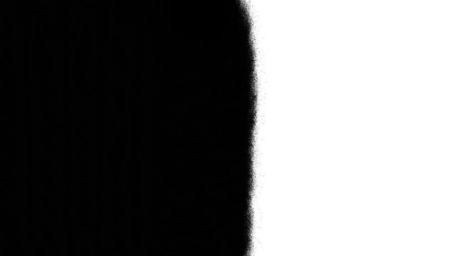 Ink Fusion: Matte Reveal Transition with Dynamic Black Spray Paint Texture