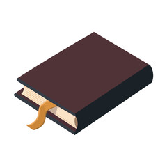 textbook for studying with bookmark