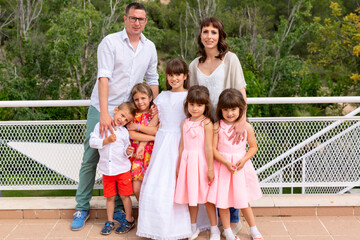 Family portrait on celebration