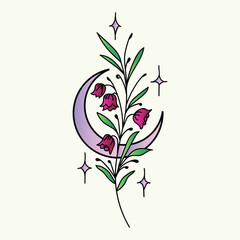 Beautiful realistic hand-drawn artistic floral vintage bouquet  composition decorative sketch