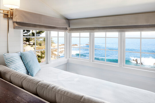 Boutique hotel luxury hotel room cottage sunporch with view of ocean
