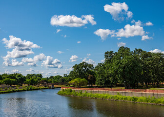 Zumbro River Flowing through Rochester, Minnesota