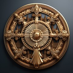 Fototapeta na wymiar Christianity religion, icon, cross, ornament