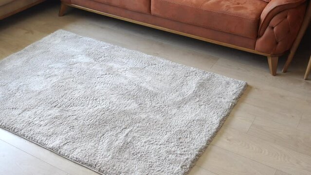 Seamless carpet on wooden floor 