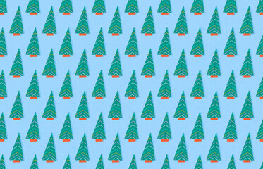 Christmas tree forest pattern