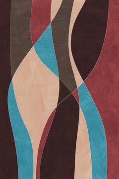 abstract colorful  painting for decoration