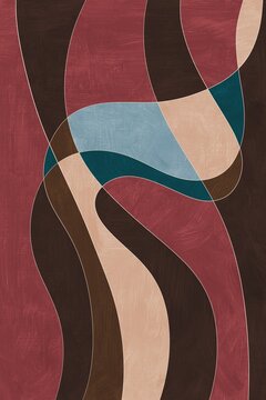 abstract colorful  painting for decoration