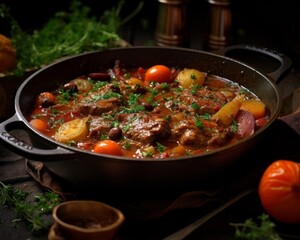 Daube Proven&ccedil;ale with tender meat, vegetables, and a rich sauce