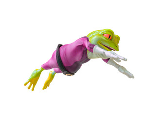 super frog is flying