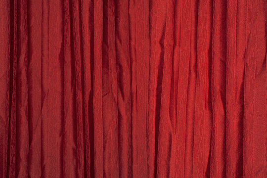 Red curtain with flashlight