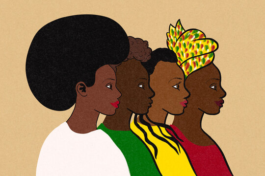 Juneteenth group of diverse women.