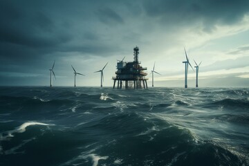 Storms damage offshore wind turbines. Generative AI
