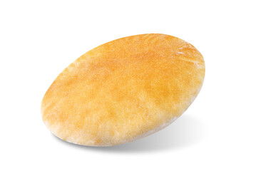 Pita bread on a white isolated background