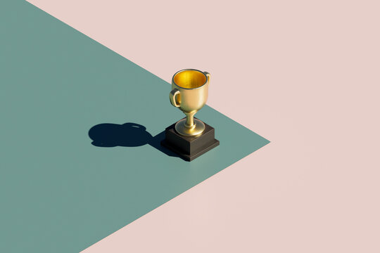 a Golden trophy 