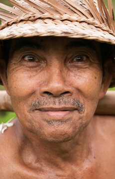 Close Up Portrait Of Asian Man