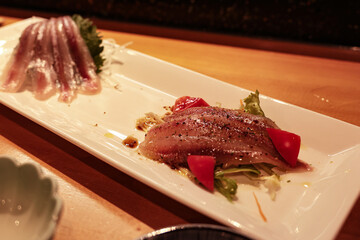 本シシャモのカルパッチョ