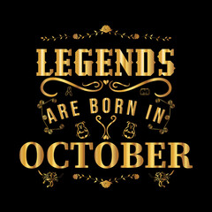 Legends are born in October