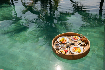 Floating Breakfast In The Pool