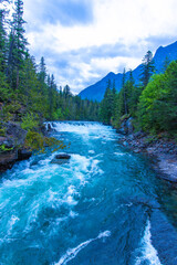 river in the mountains