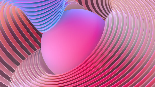 A sphere in an abstract space.
