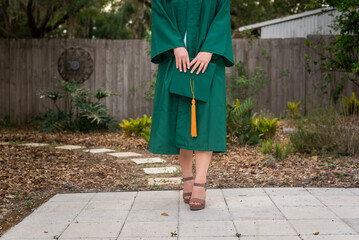 Student with graduation cap