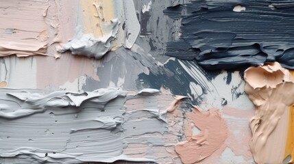 Fototapeta premium Abstract Minimal Oil Painting, ai