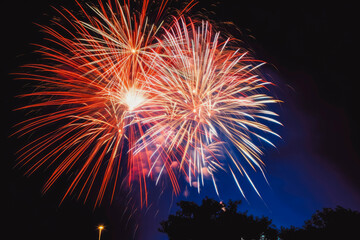 4th July poster concept. Celebration in the USA. Generative AI