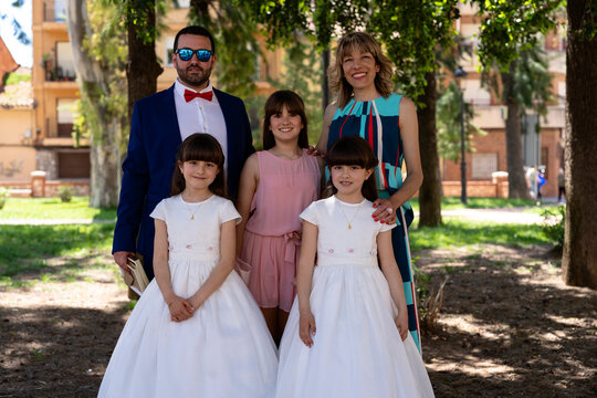 Family Portrait On Celebration