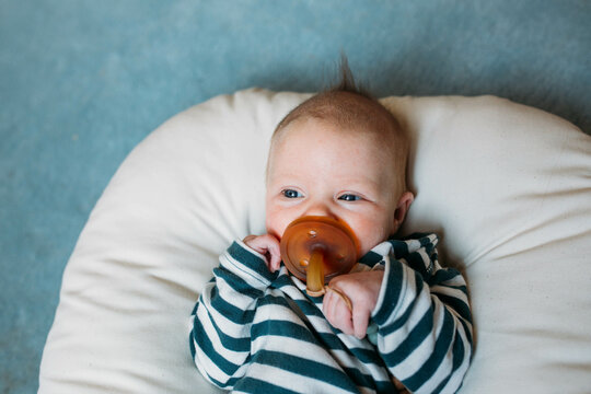 Newborn Baby with pacifier