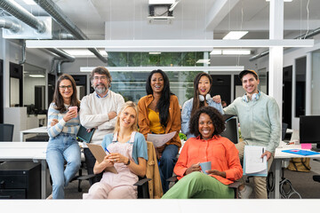Portrait of business people in the office